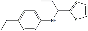 4-ethyl-N-[1-(thiophen-2-yl)propyl]aniline Struktur