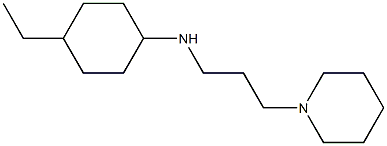 4-ethyl-N-[3-(piperidin-1-yl)propyl]cyclohexan-1-amine Struktur