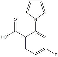 4-fluoro-2-(1H-pyrrol-1-yl)benzoic acid Struktur