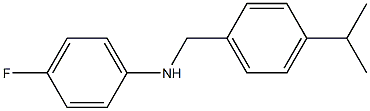 4-fluoro-N-{[4-(propan-2-yl)phenyl]methyl}aniline Struktur