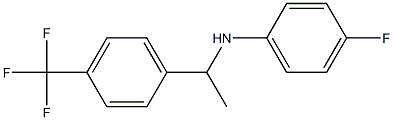 4-fluoro-N-{1-[4-(trifluoromethyl)phenyl]ethyl}aniline Struktur