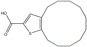 4H,5H,6H,7H,8H,9H,10H,11H,12H,13H-cyclododeca[b]thiophene-2-carboxylic acid Struktur