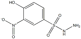 4-hydroxy-3-nitrobenzene-1-sulfonohydrazide Struktur