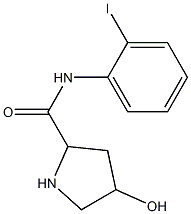 4-hydroxy-N-(2-iodophenyl)pyrrolidine-2-carboxamide Struktur