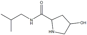 4-hydroxy-N-(2-methylpropyl)pyrrolidine-2-carboxamide Struktur