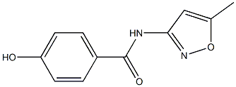 4-hydroxy-N-(5-methyl-1,2-oxazol-3-yl)benzamide Struktur