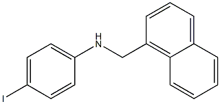 4-iodo-N-(naphthalen-1-ylmethyl)aniline Struktur