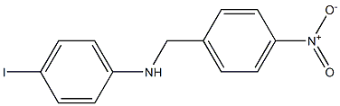 4-iodo-N-[(4-nitrophenyl)methyl]aniline Struktur