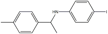 4-iodo-N-[1-(4-methylphenyl)ethyl]aniline Struktur