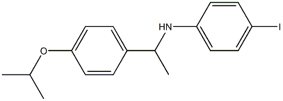 4-iodo-N-{1-[4-(propan-2-yloxy)phenyl]ethyl}aniline Struktur