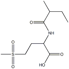 4-methanesulfonyl-2-(2-methylbutanamido)butanoic acid Struktur