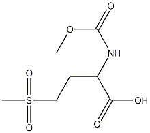 4-methanesulfonyl-2-[(methoxycarbonyl)amino]butanoic acid Struktur