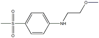 4-methanesulfonyl-N-(2-methoxyethyl)aniline Struktur