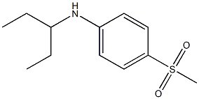 4-methanesulfonyl-N-(pentan-3-yl)aniline Struktur