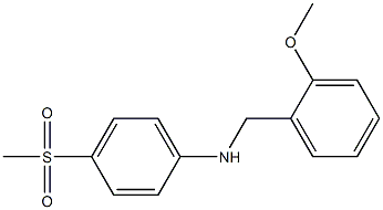 4-methanesulfonyl-N-[(2-methoxyphenyl)methyl]aniline Struktur