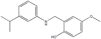 4-methoxy-2-({[3-(propan-2-yl)phenyl]amino}methyl)phenol Struktur