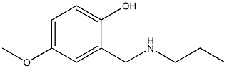 4-methoxy-2-[(propylamino)methyl]phenol Struktur