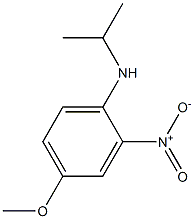 4-methoxy-2-nitro-N-(propan-2-yl)aniline Struktur