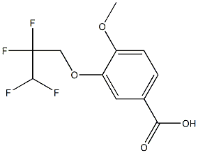 4-methoxy-3-(2,2,3,3-tetrafluoropropoxy)benzoic acid Struktur