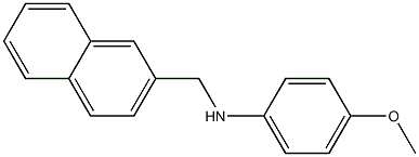 4-methoxy-N-(naphthalen-2-ylmethyl)aniline Struktur