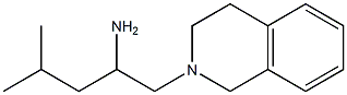 4-methyl-1-(1,2,3,4-tetrahydroisoquinolin-2-yl)pentan-2-amine Struktur