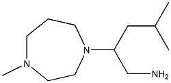 4-methyl-2-(4-methyl-1,4-diazepan-1-yl)pentan-1-amine Struktur