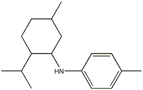 4-methyl-N-[5-methyl-2-(propan-2-yl)cyclohexyl]aniline Struktur