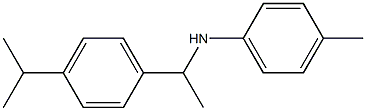 4-methyl-N-{1-[4-(propan-2-yl)phenyl]ethyl}aniline Struktur