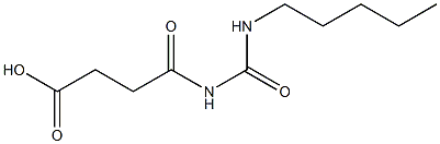 4-oxo-4-[(pentylcarbamoyl)amino]butanoic acid Struktur