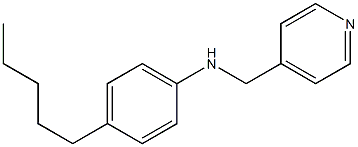 4-pentyl-N-(pyridin-4-ylmethyl)aniline Struktur