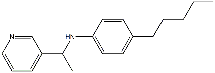 4-pentyl-N-[1-(pyridin-3-yl)ethyl]aniline Struktur