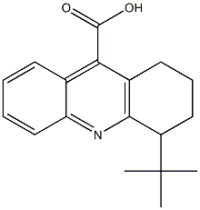 4-tert-butyl-1,2,3,4-tetrahydroacridine-9-carboxylic acid Struktur