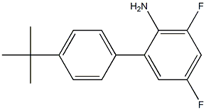 4'-tert-butyl-3,5-difluoro-1,1'-biphenyl-2-amine Struktur