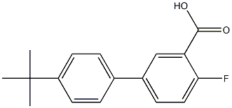 4'-tert-butyl-4-fluoro-1,1'-biphenyl-3-carboxylic acid Struktur