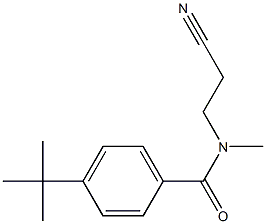 4-tert-butyl-N-(2-cyanoethyl)-N-methylbenzamide Struktur