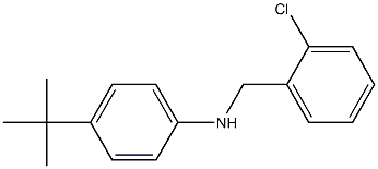 4-tert-butyl-N-[(2-chlorophenyl)methyl]aniline Struktur