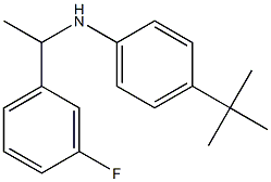 4-tert-butyl-N-[1-(3-fluorophenyl)ethyl]aniline Struktur