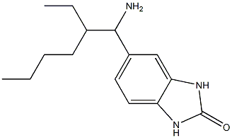 5-(1-amino-2-ethylhexyl)-2,3-dihydro-1H-1,3-benzodiazol-2-one Struktur