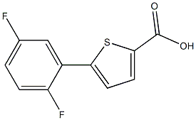 5-(2,5-difluorophenyl)thiophene-2-carboxylic acid Struktur