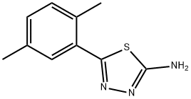 5-(2,5-dimethylphenyl)-1,3,4-thiadiazol-2-amine Struktur