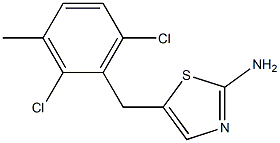 5-(2,6-dichloro-3-methylbenzyl)-1,3-thiazol-2-amine Struktur