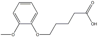 5-(2-methoxyphenoxy)pentanoic acid Struktur