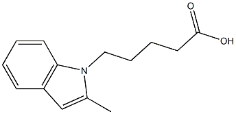 5-(2-methyl-1H-indol-1-yl)pentanoic acid Struktur