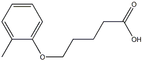 5-(2-methylphenoxy)pentanoic acid Struktur