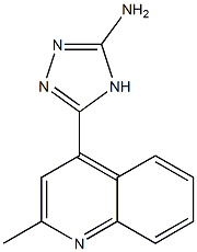 5-(2-methylquinolin-4-yl)-4H-1,2,4-triazol-3-amine Struktur