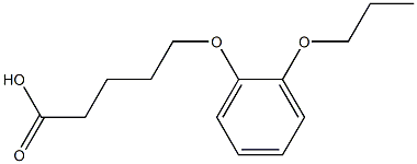 5-(2-propoxyphenoxy)pentanoic acid Struktur