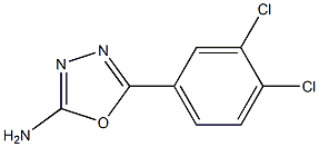 5-(3,4-dichlorophenyl)-1,3,4-oxadiazol-2-amine Struktur