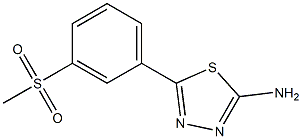 5-(3-methanesulfonylphenyl)-1,3,4-thiadiazol-2-amine Struktur