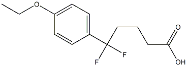 5-(4-ethoxyphenyl)-5,5-difluoropentanoic acid Struktur