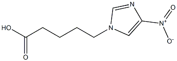 5-(4-nitro-1H-imidazol-1-yl)pentanoic acid Struktur